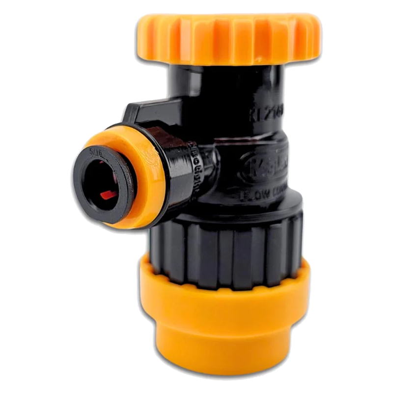 Duotight Ball Lock конектор - Черно и Жълто за Течност с Контрол на потока